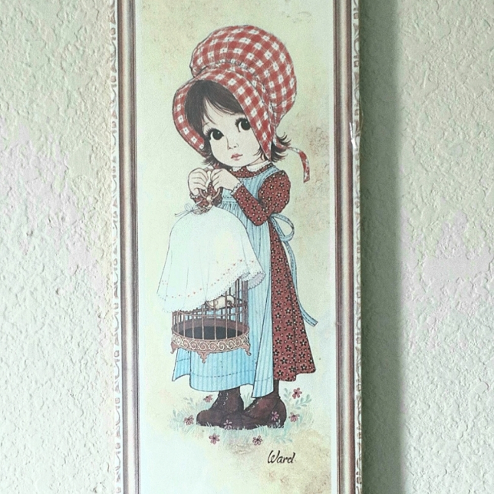 Ward Bonnet Big Eye Girls plaque